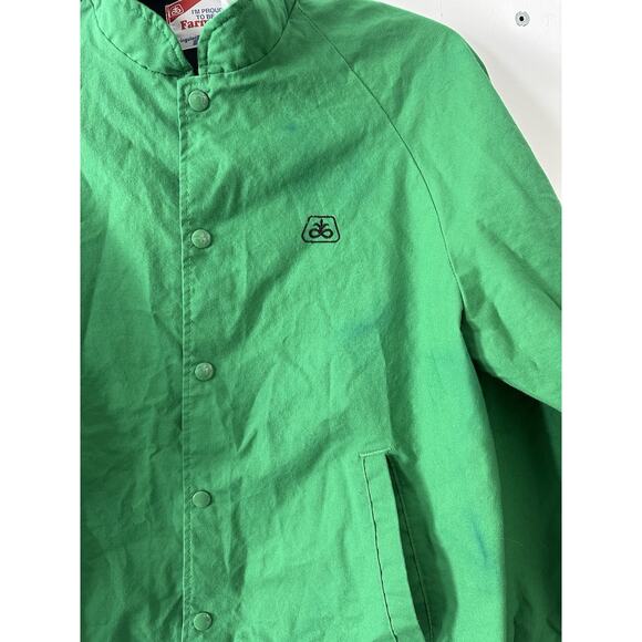 Pioneer Seed Corn "Proud to be a Farmer" Green Snap Jacket USA Swingster Large - Picture 2 of 8